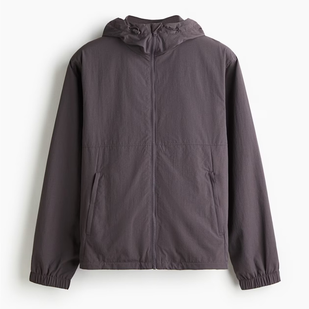 H&M Purple Hooded Windbreaker jacket xs